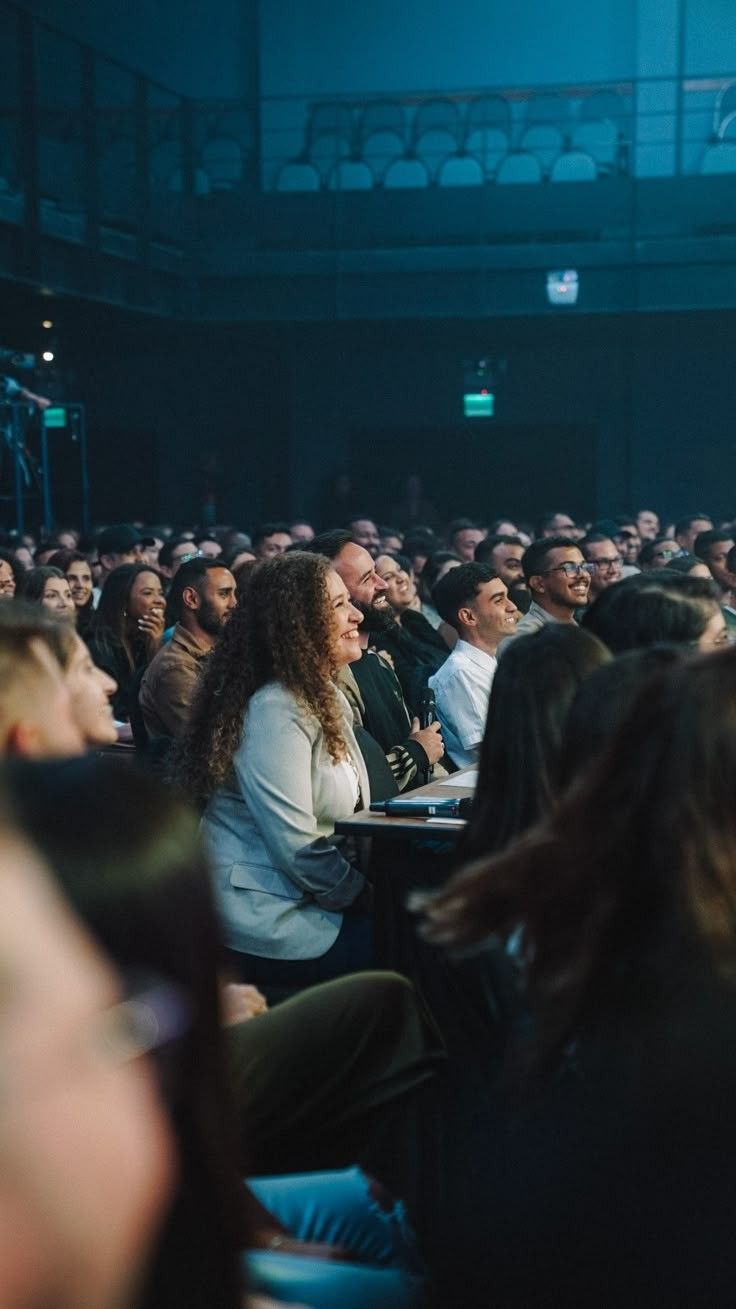 Audience watching a presentation